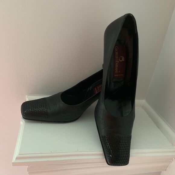 Y2K (Year 2000) Giorgio Fabiani lambskin leather heel sequins toe - Picture 5 of 7